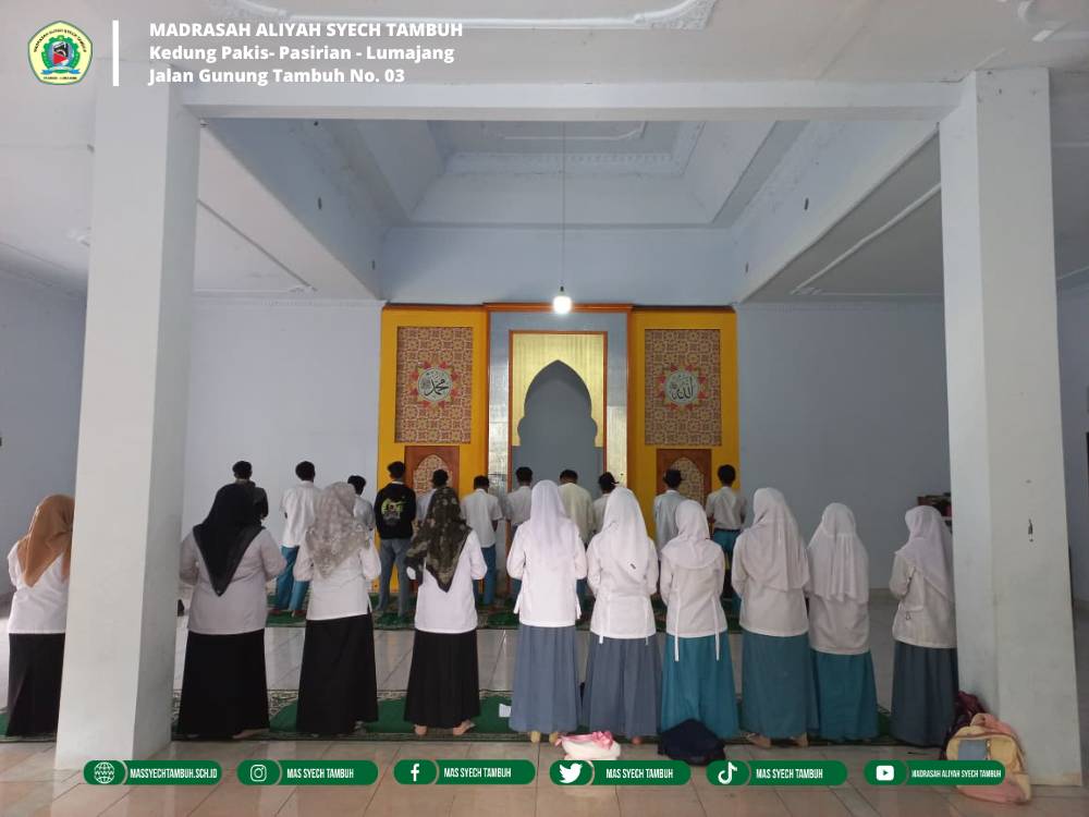 Kegiatan Rutin Pembacaan Sholawat Nabi di Madrasah Aliyah Syech Tambuh Berlangsung Khidmat