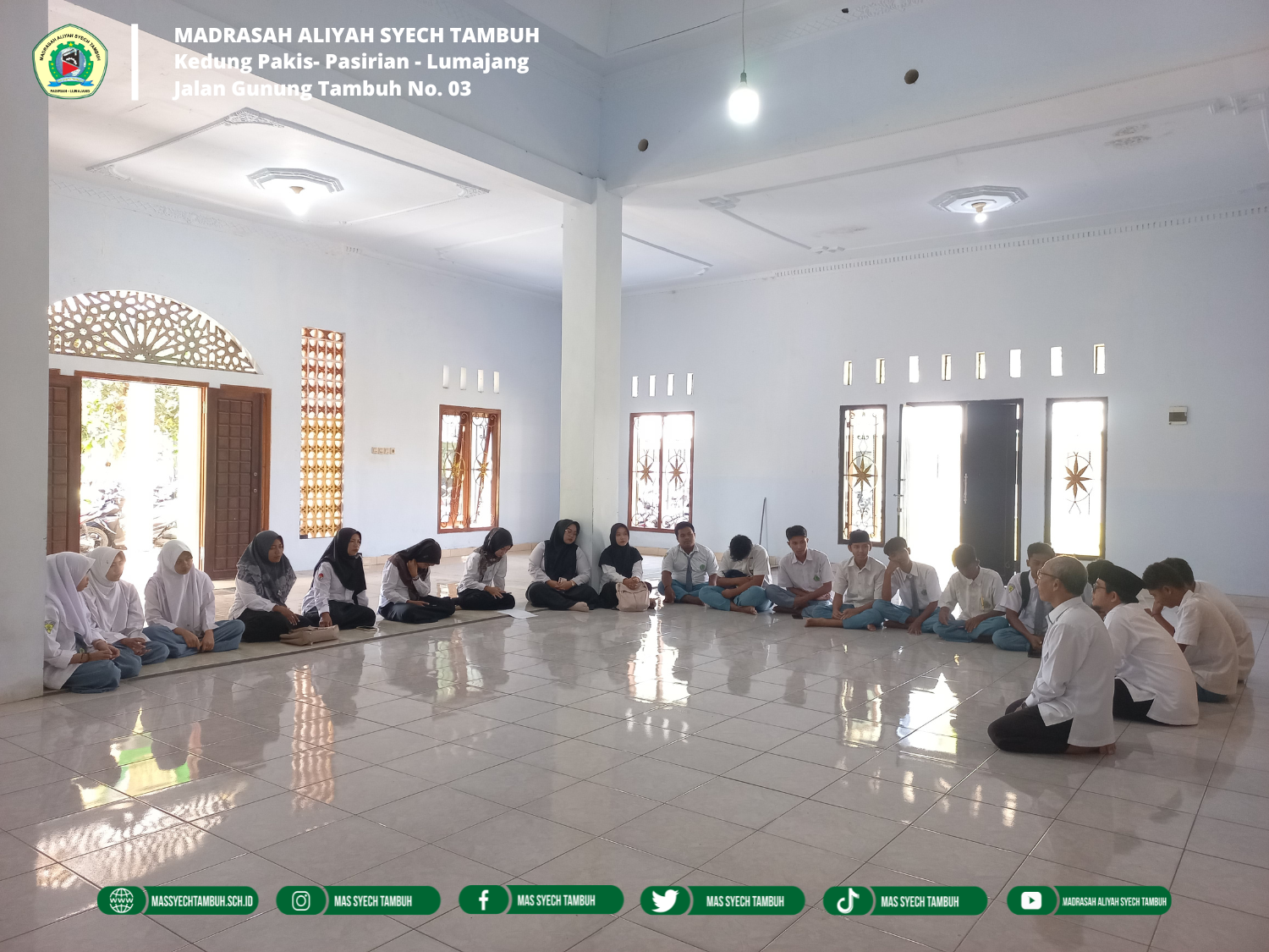 Madrasah Aliyah Syech Tambuh Gelar Halal Bi Halal Dan Silaturahmi Dengan Warga Madrasah Serta Masyarakat Sekitar