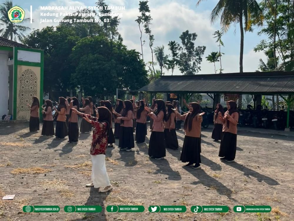 MAS Syech Tambuh Gelar Senam Anak Indonesia Hebat, Wujudkan Madrasah Sehat dan Penuh Semangat
