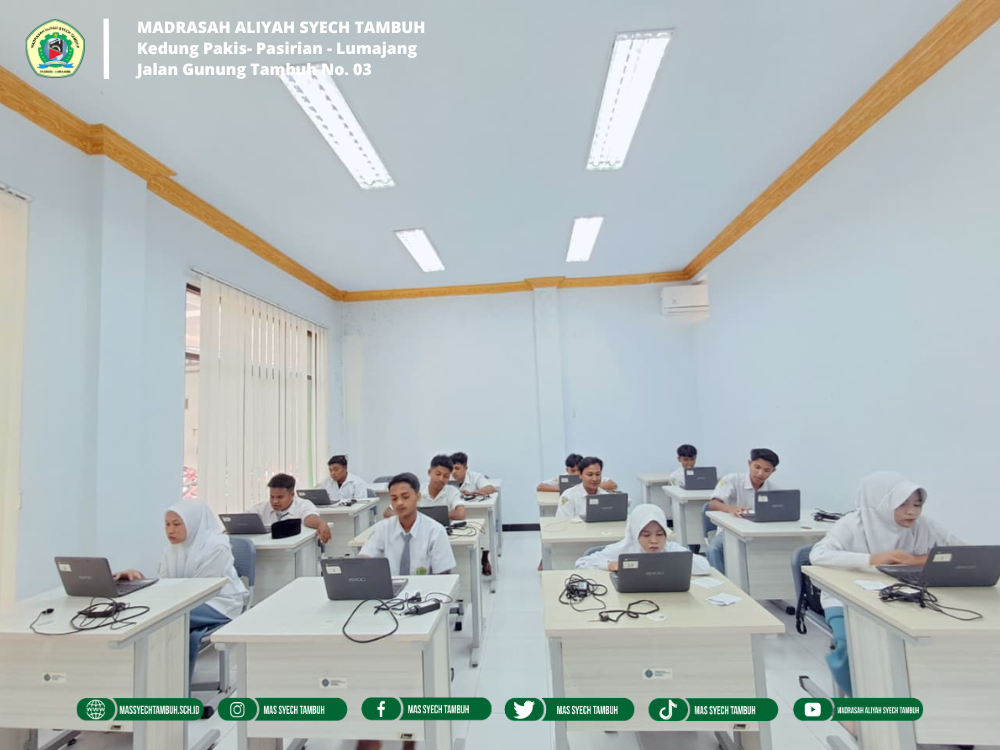 Peserta Didik Kelas XII Siap Hadapi TKA , MAS Syech Tambuh Ikuti Gladi Bersih TKA Gelombang I