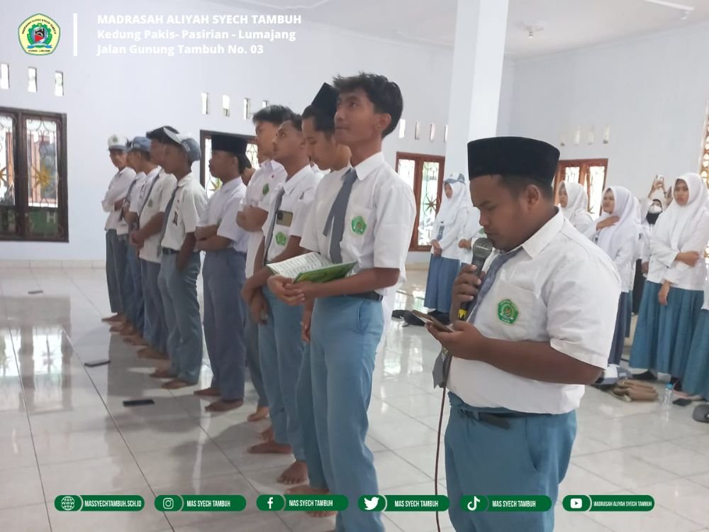 Tanamkan Cinta Rasul, MAS Syech Tambuh Gelar Pembacaan Maulid Diba’i Dengan Penuh Khidmat
